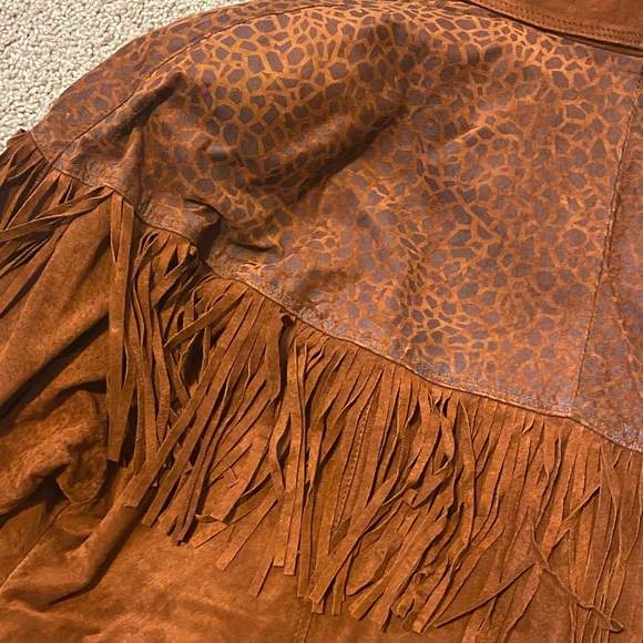 Avanti Brown Suede Fringe Blazer - Picture 10 of 12